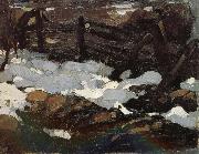 Nikolay Fechin Landscape of Winter oil painting on canvas
